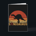 Funny Pi Day Pun Spinosaurus Dinosaur Math Teacher Card<br><div class="desc">Funny Pi Day Pun Spinosaurus Dinosaur Math Teacher</div>