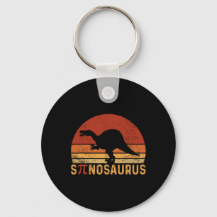 Funny Pi Day Pun Spinosaurus Dinosaur Math Teacher Key Ring