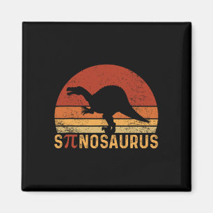 Funny Pi Day Pun Spinosaurus Dinosaur Math Teacher Magnet