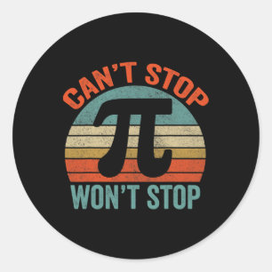 Funny Pi Day Shirts2  Classic Round Sticker
