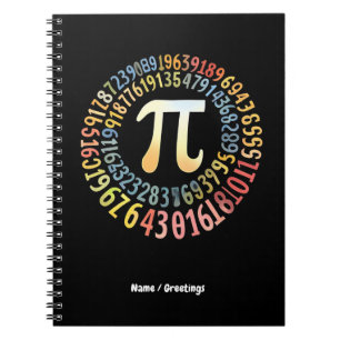 Funny Pi Day Spiral Numbers Cool Mathematical  Notebook