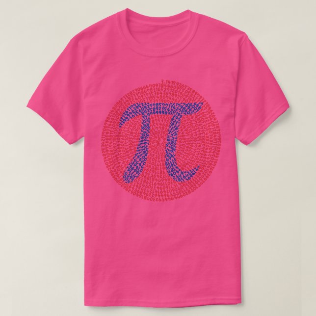 Funny Pi Day Spiral Pi Mathematics T-Shirt (Design Front)