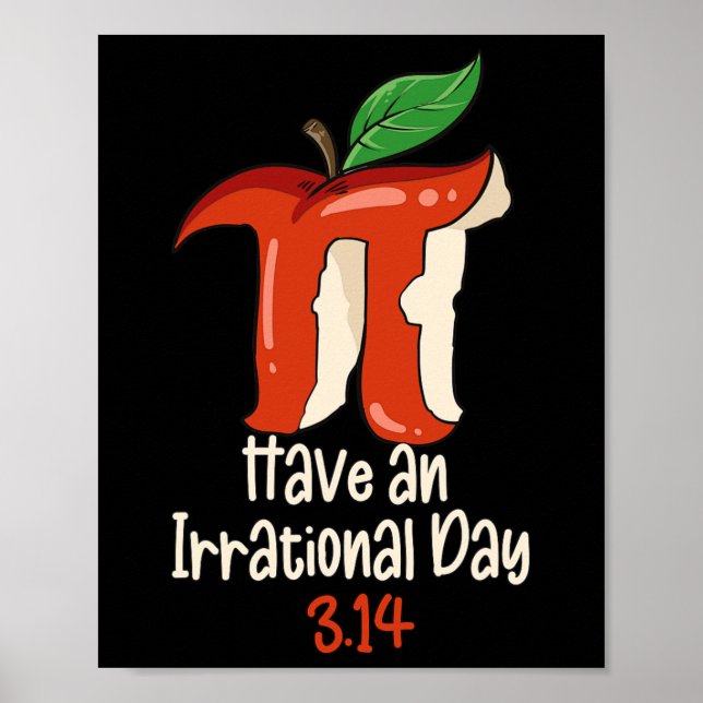 Funny Pi Day Symbol With Apple Decor Funny Math Te (Front)