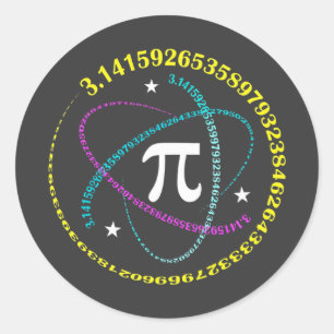 Funny Pi Day  with Pie – Math Lover Gift Classic Round Sticker