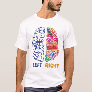 Funny Pi Left Brained Right Brained T-Shirt