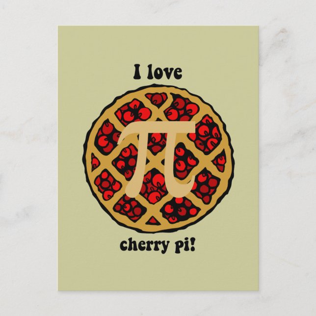 Funny pi postcard (Front)