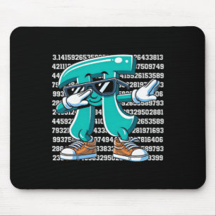 Funny Pi Symbol Dabbing Kids Boys Youth Math Teach Mouse Pad