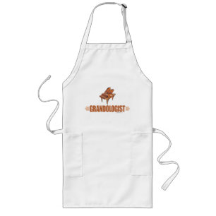 Funny Piano Music Long Apron