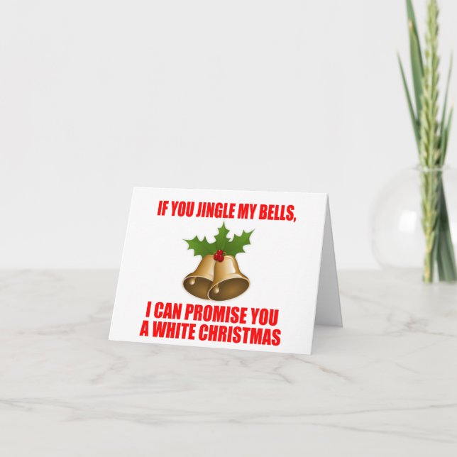 Funny Pick Up Line for Christmas Card (Front)