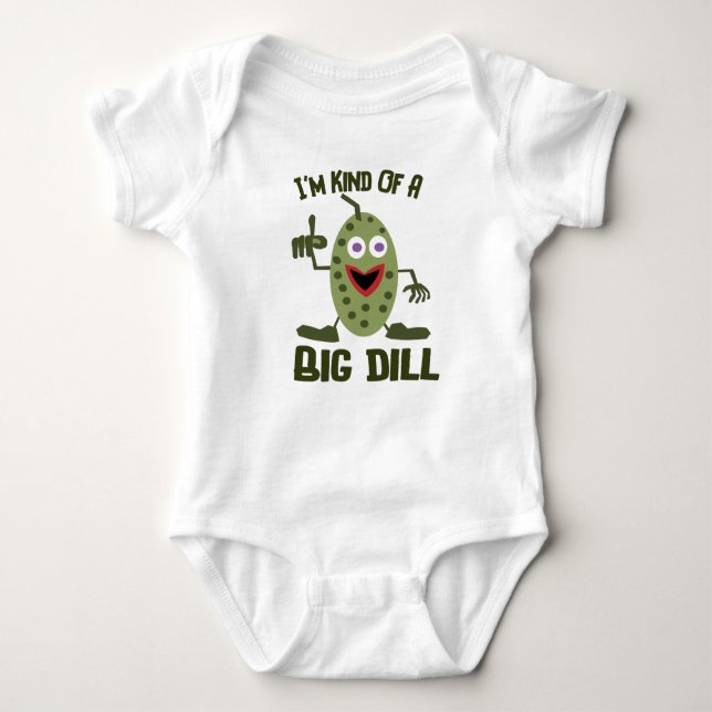 Funny Pickle Baby Jersey Bodysuit (Front)