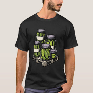 Funny Pickle Jar Collection Graphic T-Shirt