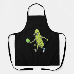 Funny Pickle Lovers Dill Pickleball Player Apron