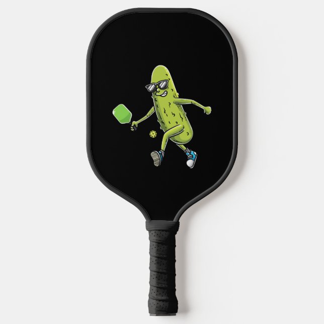 Funny Pickle Lovers Dill Pickleball Player         Pickleball Paddle (Front)