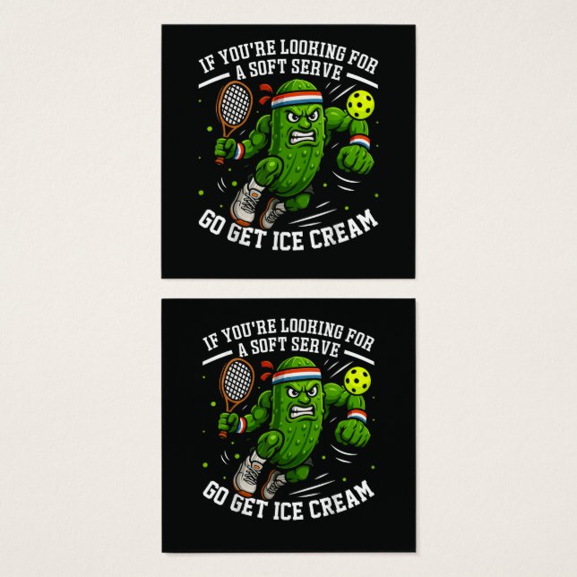 Funny Pickle Playing Pickleball (Front & Back)