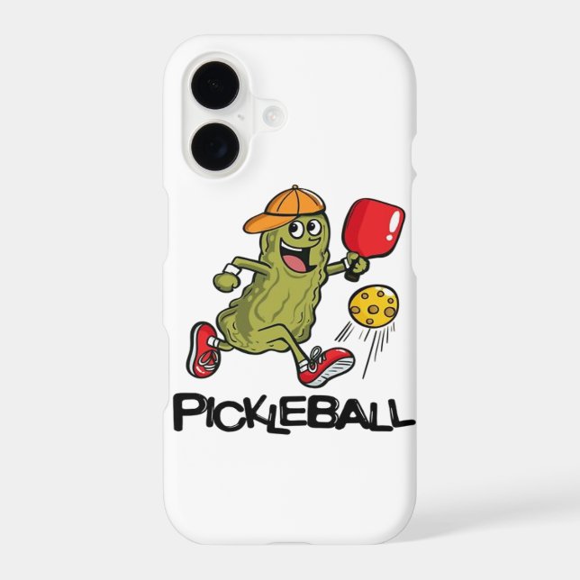 Funny Pickle Playing Pickleball  (Back)