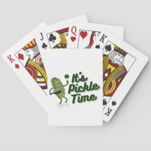 Funny Pickle Playing Pickleball  Cards