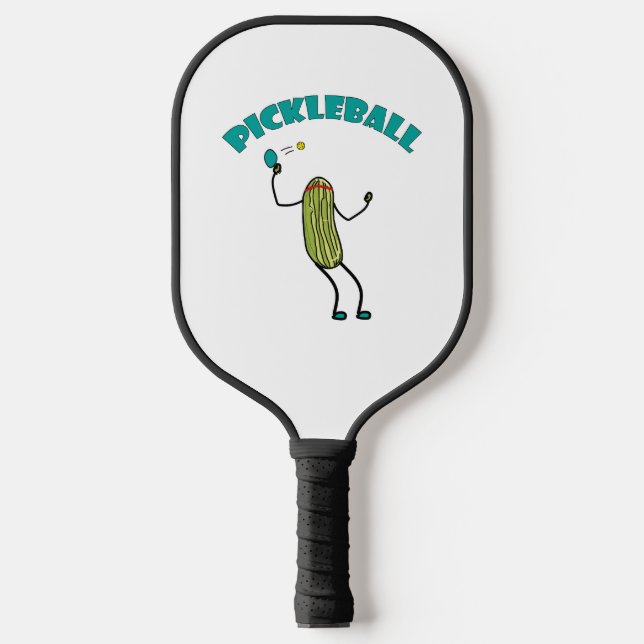 Funny Pickle Playing Pickleball Paddle (Front)