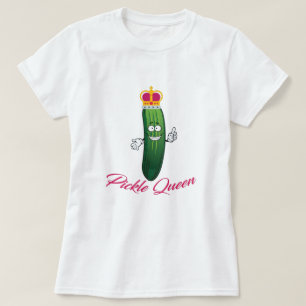 Funny Pickle Queen Dill With It Funny Humour Distr T-Shirt