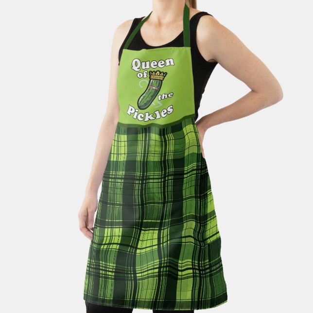 Funny pickle Queen word art Apron (Insitu)