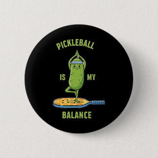 Funny Pickle Yoga Tee Picklell Is My Lance Graphic 6 Cm Round Badge