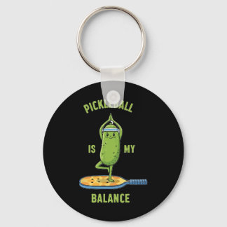 Funny Pickle Yoga Tee Picklell Is My Lance Graphic Key Ring