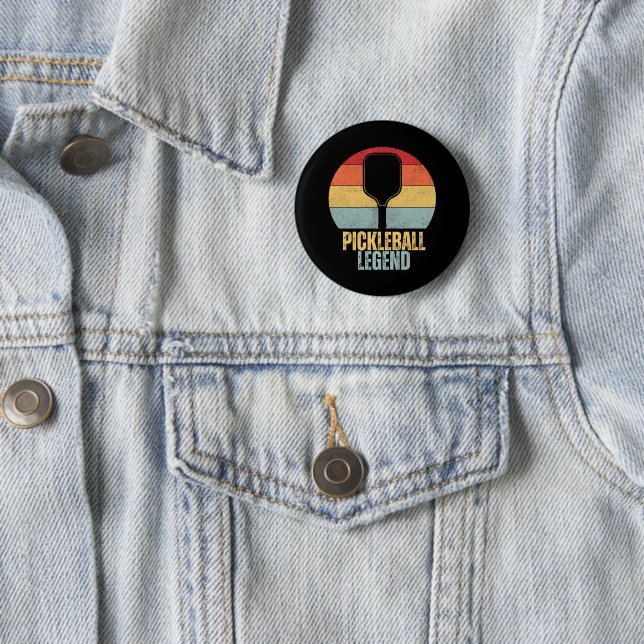 Funny Pickleball 6 Cm Round Badge (In Situ)