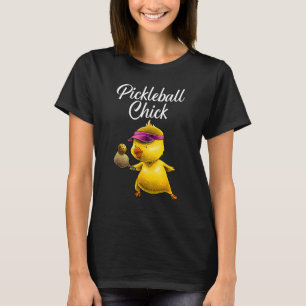 Funny Pickleball Art For Women Girl Paddle Sport C T-Shirt