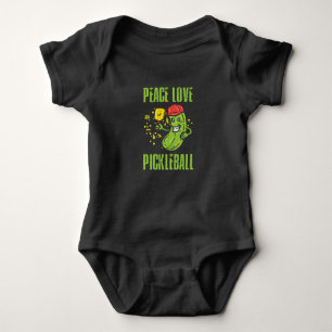 Funny Pickleball Baby Bodysuit