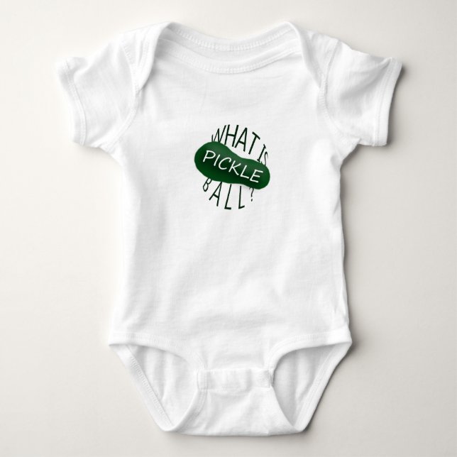 Funny Pickleball Baby Bodysuit (Front)