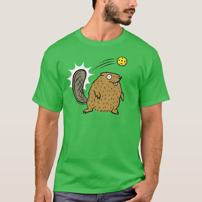 Funny Pickleball Beaver Dink T-shirt (Front)
