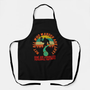 Funny Pickleball Bigfoot   Apron