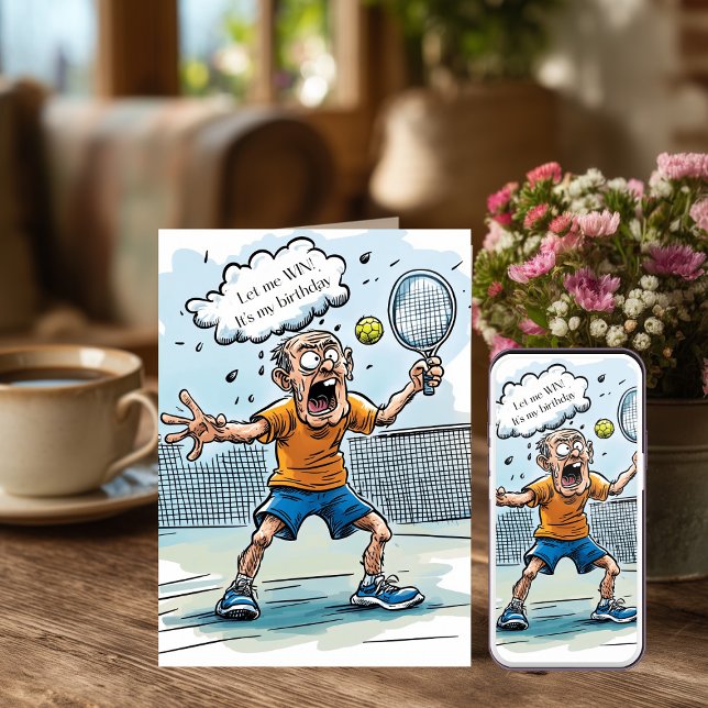 Funny Pickleball Birthday Card (Creator Uploaded)