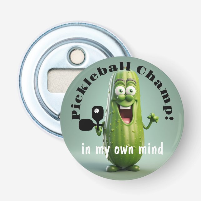Funny Pickleball Champ Bottle Opener (Front)