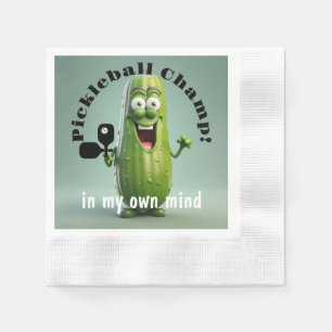 Funny Pickleball Champ Paper Napkin