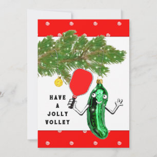 Funny Pickleball Christmas Card
