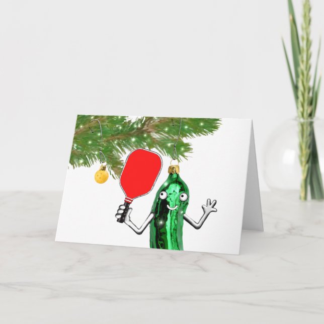 Funny Pickleball Christmas Cards (Front)