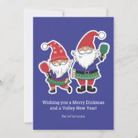 Funny Pickleball Christmas Gnomes, Custom Text