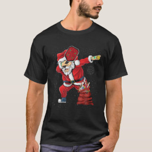 Funny Pickleball Christmas Santa Playing Picklebal T-Shirt