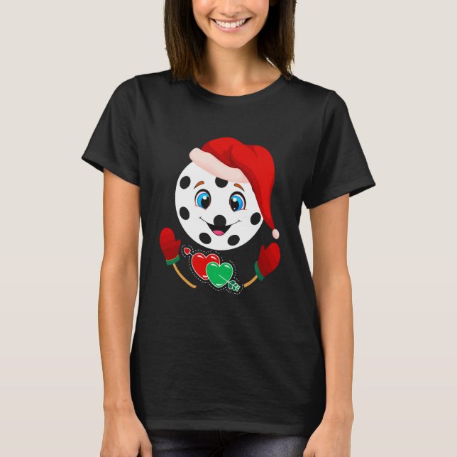 Funny Pickleball Christmas T-Shirt (Front)