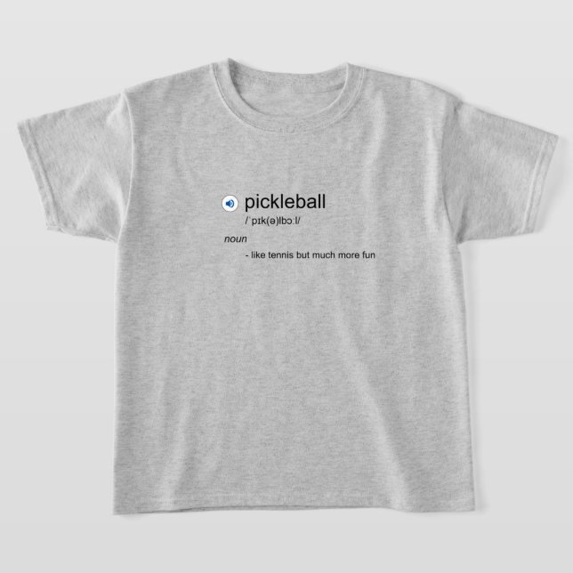 😂Funny pickleball Definition T-Shirt (Laydown)