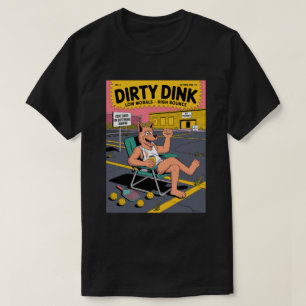 Funny Pickleball Dog Low Morals Pickleball Paddle T-Shirt
