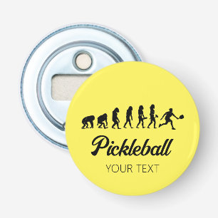 Funny Pickleball Evolution Personalised Bottle Opener