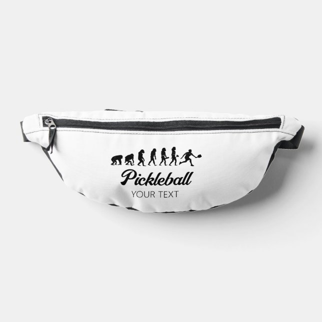 Funny Pickleball Evolution Personalised Bum Bags (Lay Down)