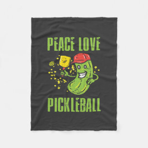 Funny Pickleball Fleece Blanket