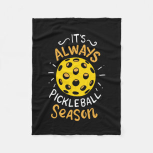 Funny Pickleball Fleece Blanket