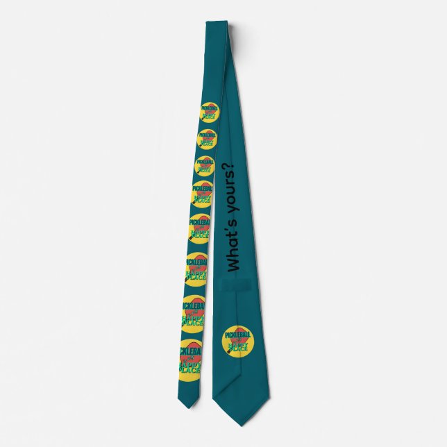 Funny Pickleball for Players of All Ages Tie (Back)