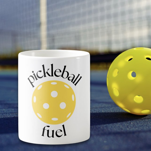Funny Pickleball Fuel Modern Cute Trendy Humour Coffee Mug (Creator Uploaded)