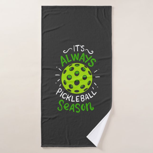 Funny Pickleball Gifts Bath Towel (Bath Towel)