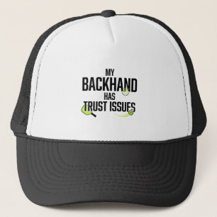 Funny Pickleball Hat - Backhand Issues