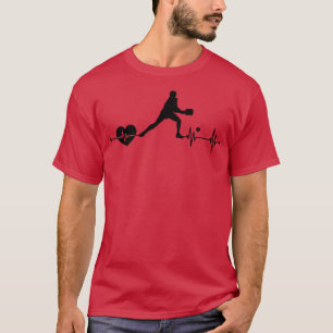 Funny Pickleball Heartbeat 4 T-Shirt